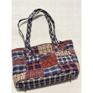 Bella Taylor Quilted Patchwork Shoulder Handbag American Flag Detail Grandmacore